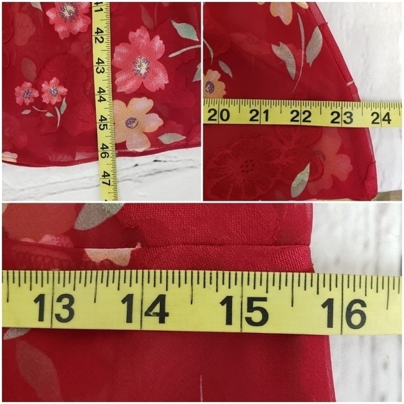 Secret Treasures Sheer Burnout Gown & Robe Set M - Picture 16 of 16